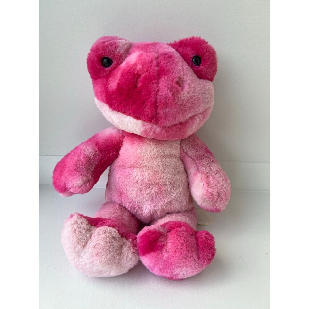 Build-A-Bear TOADally Tie-Dye Pink Frog 16" - Retired 2022